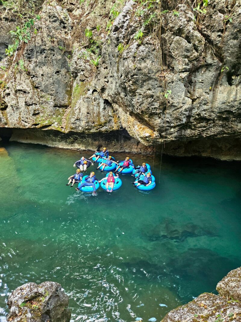 cave tubing Belize summer