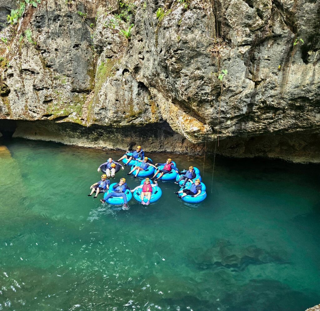 Belize cave tubing May